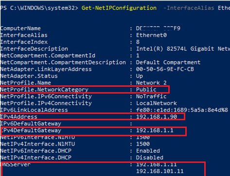 Get-NetIPConfiguration detailed info