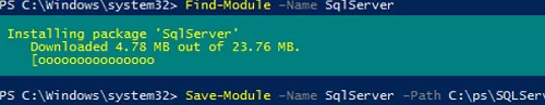 Save-Module: download powershell module to local folder 