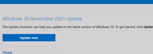 upgrade windows 10 build manually