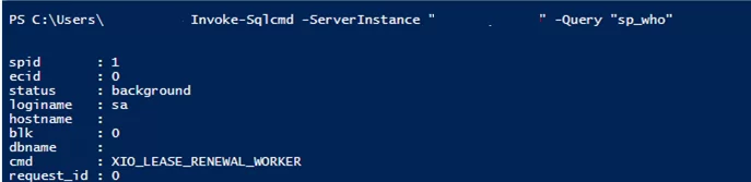 Using PowerShell Invoke-Sqlcmd to access SQL server