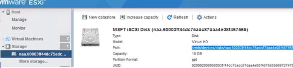 vmfs datastore get path